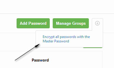existing passwords