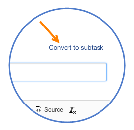 Convert to subtask