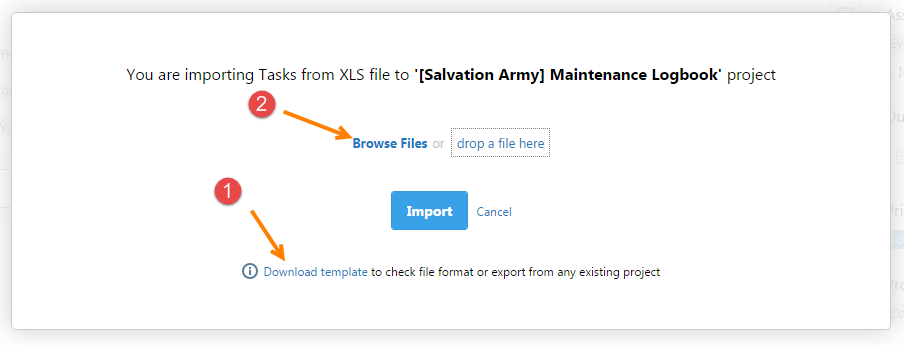 Tasks Import XLS 2