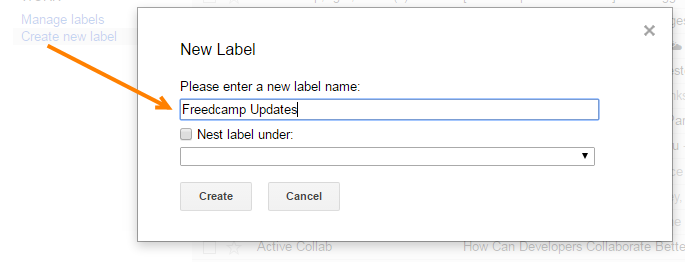 Create Label