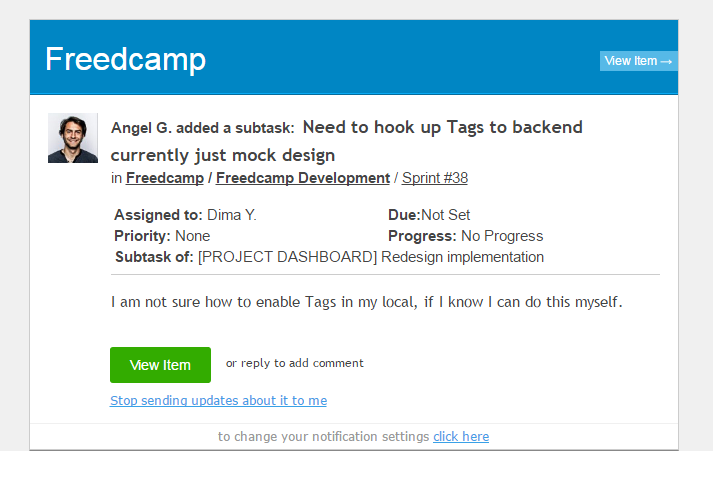 Improved email notifications - Freedcamp Blog Freedcamp Blog